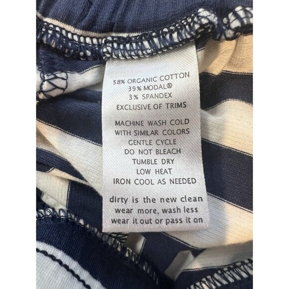 Toad&Co Tica Skirt Deep Navy Stripe Size Medium Nautical French Cotton Modal NWT - Picture 9 of 9
